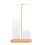 2 In 1 Scented Diffuser Glass Cup Holder-8 shaped wood color 1