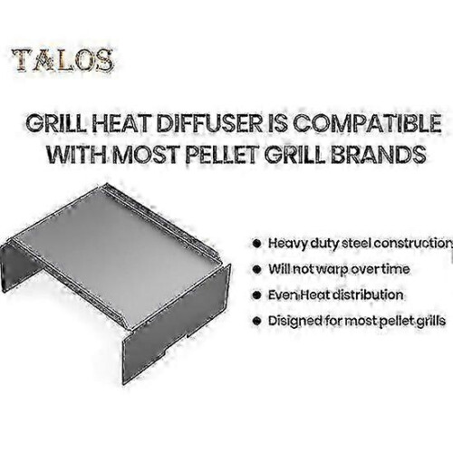 Protector térmico para parrilla de pellets Pit Boss - Placa deflectora de acero inoxidable 2