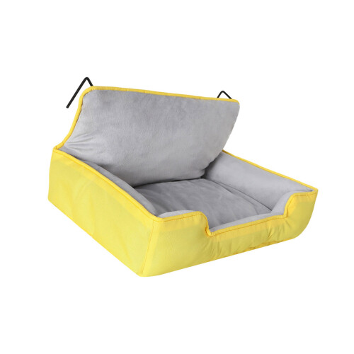 Breathable Washable Cats Hammock Bed Wall Mounted Design-Yellow