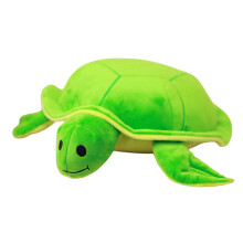 Leuke groene schildpadden fleece kussen zacht knuffeldier