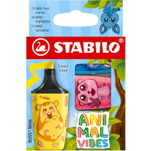 STABILO BOSS MINI Highlighter Animal Vibes 3 Pack