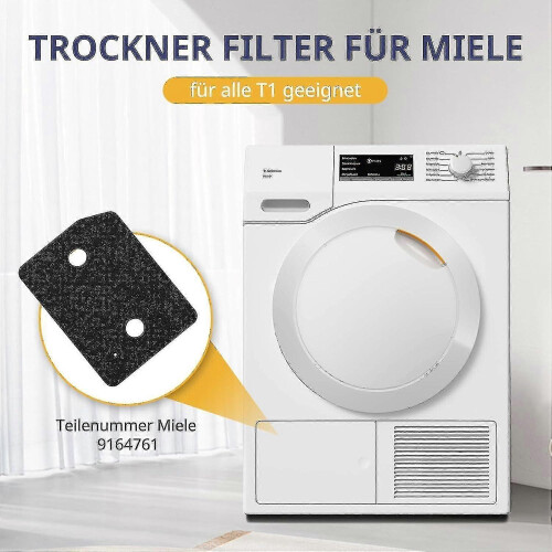 Miele T1 Trockner Flusenfilter – 4 teiliges Set für optimale Luftzirkulation 1