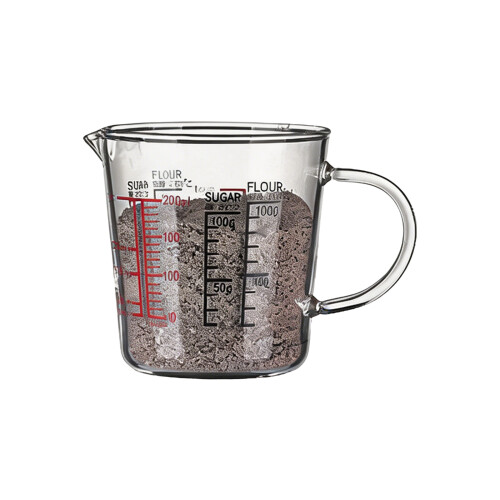 Robuster mikrowellengeeigneter Glasmessbecher. Hochpräziser-1