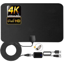 Digital TV Antenna 400 Miles Long Range Indoor Outdoor Amplified HDTV with 4K 8K Signal Booster