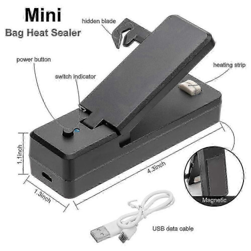 Scelleuse thermique rechargeable pour sacs scelleuse sous vide portable 2 en 1 1