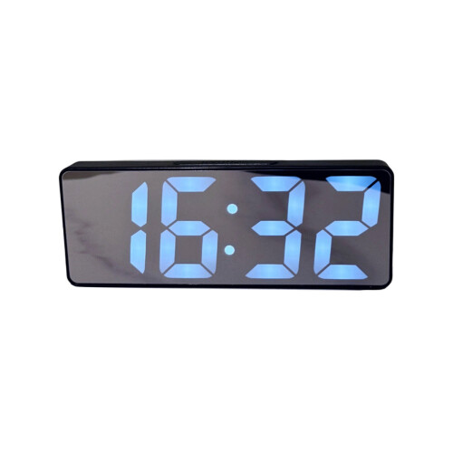 Electronic Clock For Desk Or Bedside Digital-Blackshellwhiteli