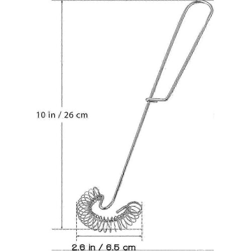 Spiral cleaning broom, 2 pcs stainless steel whisk tools 1