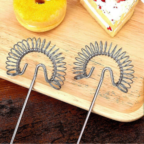 Spiral cleaning broom, 2 pcs stainless steel whisk tools 2