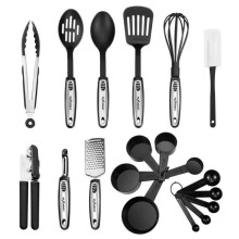 NEXGADGET 19-teiliges Küchenutensilien-Set aus Edelstahl und Nylon