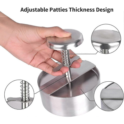 Adjustable burger press mold for professional cooking 1