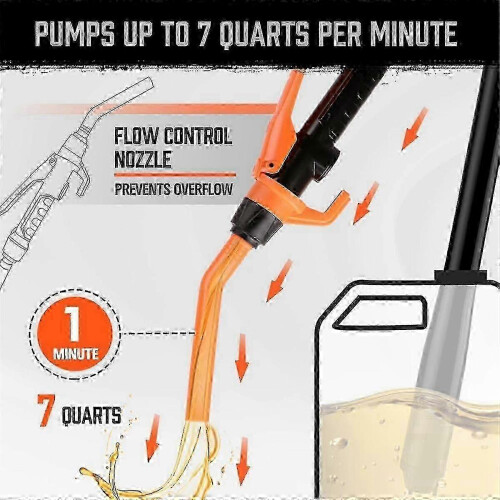 Pompe à essence portable à batterie avec débit de 3,5 GPM 1