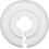 10 Pack Heater Pipe Rosettes, 21mm White Polypropylene Covers 2