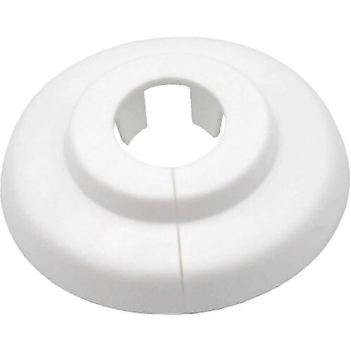 10 Pack Heater Pipe Rosettes, 21mm White Polypropylene Covers 2