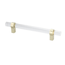 Cristallo acrilico 128mm manico dorato 76-78g