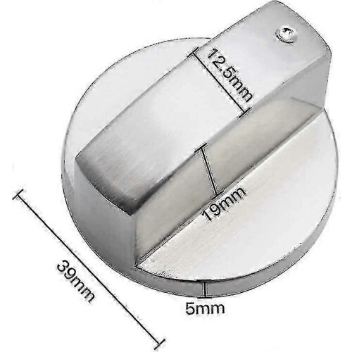 6mm universal stove knobs compatible with cooker - 6pcs metal control knobs 2
