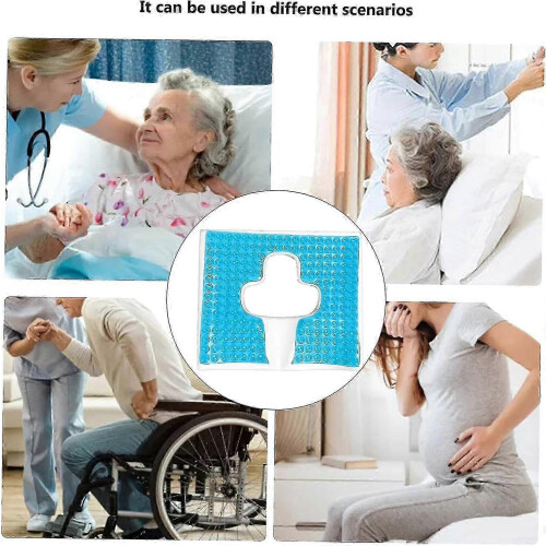 Coussin de décharge de pression pour utilisateurs de fauteuils roulants avec pente ergonomique 1