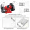 Eye shield for Bench grinder - 2-piece replacement set for most bench grinders 2