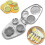 Egg cutter compatible with hard boiled eggs, durable stainless steel kitchen gadget 3