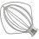 Whisk attachment for Kitchenaid 5K452WW, steel kitchen machine tool 4