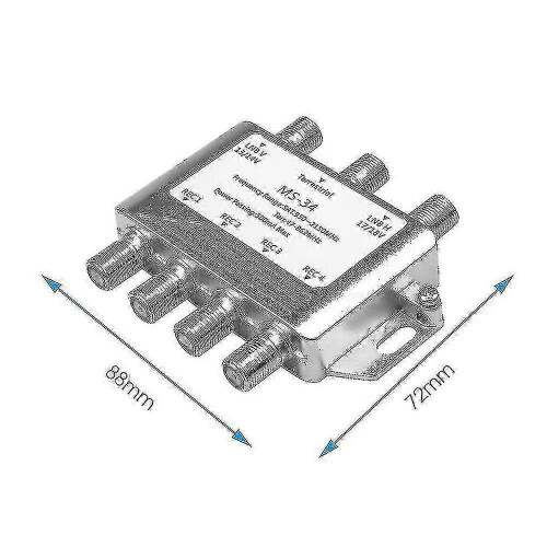Multiswitch for satellite LNB, 3 input 4 output for FTA TV and DVB-S2 DVB-T2 2