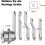 Mailbox security lock with 4 keys and 5 plates 2