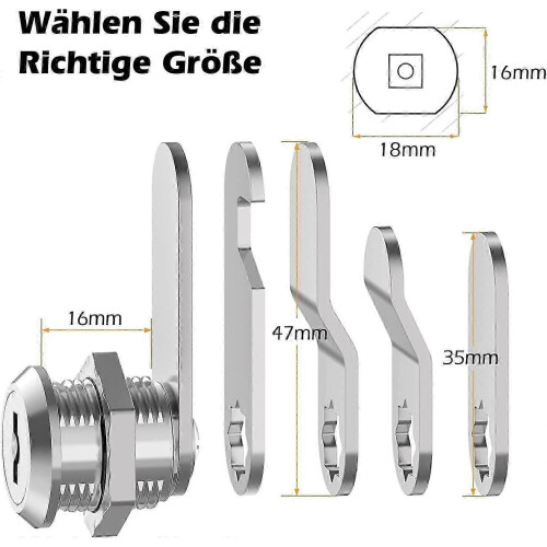 Mailbox security lock with 4 keys and 5 plates 1