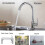 Cold water kitchen faucet with single handle and high arc spout 2