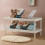 Double Stacking Adjustable Shoe Rack Space Saving Freestanding Shoe Organizer for Home Navy 4