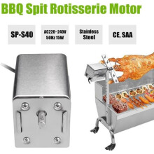 Rotierender Motor für Grill aus Edelstahl – Lammbraten, ganze Lammkeule, Wechselstrom 220–240 V – 15 W