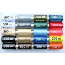 Nähgarnspulen – Syngarn – 20 Spulen – je 500 m – 100 % Polyester – verschiedene Farben