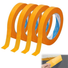 4 Stück Farbabdeckband, 20 mm x 50 m, Vinylband für präzises Abkleben, Abdeckband, Farbabdeckband, Klebeband