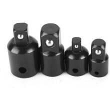 Steckschlüsseladapter – Pilote – 4 Stück – 1/2 Zoll auf 3/8 Zoll – 3/8 Zoll auf 1/4 Zoll – Länge 36 mm