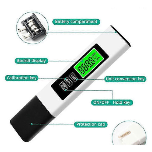 TDS and EC meter for plants with wide measuring range 2