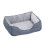 Living And Home Soft Pet Bed with Non-Slip Base, Grey 1