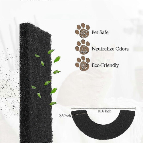 Litter-Robot 4 filters - 6pcs activated carbon replacement for odor elimination 1