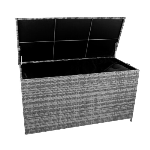 Rotan Kussen Opbergbox 700 L - Grijs 1