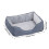 Living And Home Soft Pet Bed with Non-Slip Base, Grey 6