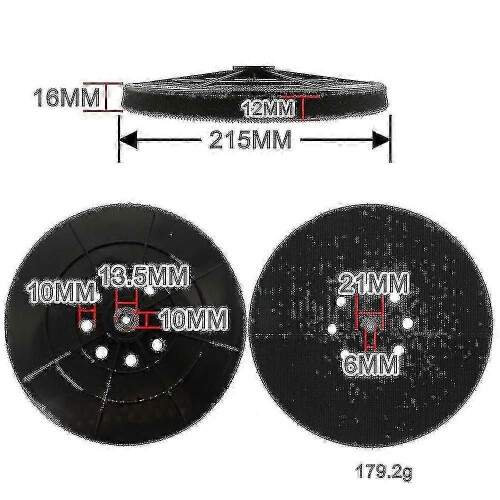 215mm sanding pad for Einhell TC-DW 215 compatible sander 1