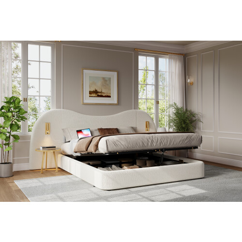 Upholstered bed, double bed, 180 x 200 cm 2