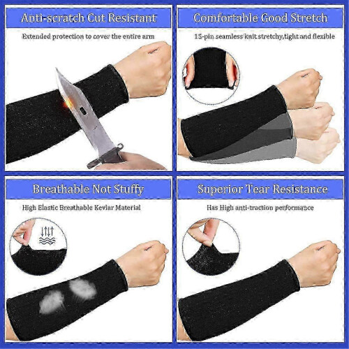 Protective forearm sleeves for cuts - 3 pairs arm guards for thin skin 2