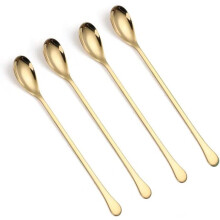 Langstielige Löffel, 20 cm langer Eisteelöffel, Kaffeerührstäbchen, Eiskugelportionierer