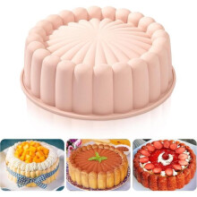 Kuchenform – antihaftbeschichtet – Silikon – 20 cm – wiederverwendbar – Sonnenblumenform