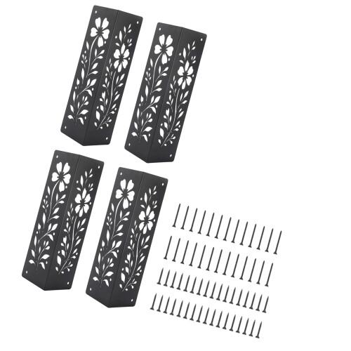 Support d'angle pour lit de jardin surélevé en bois,-4 pièces