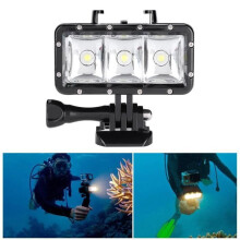 Wasserdichtes Kameralicht, 40 m Mini-wasserdichtes LED-Unterwasser-Tauchvideo-Fülllicht für GoPro SJCam-GXU
