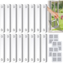 Set mit 16 Fenstermagneten – Mit 4 Reparaturflicken – Kein Bohren erforderlich – Weiß