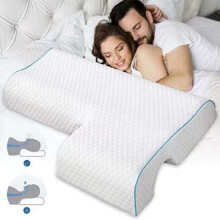 Memoryschaumkissen – ZGEER – Ergonomisch – Asymmetrisch – Mittlerer Komfort – Waschbar