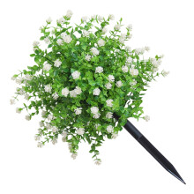 Plante de fleurs artificielles d'extérieur avec piquet,-Blanc