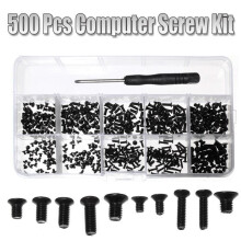 500-teiliges Universal-Schraubenbox-Set für Laptops, Stahllegierung, für IBM, HP, Sony, Dell, Lenovo, Samsung, mit Schraubendreher