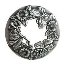 Couvercle de bougie parfumé,-Dielianhua en argent brossé