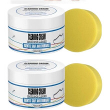 Reinigungscreme für weiße Schuhe, Sneaker-Reiniger 100g, Reinigungscreme für weiße Schuhe